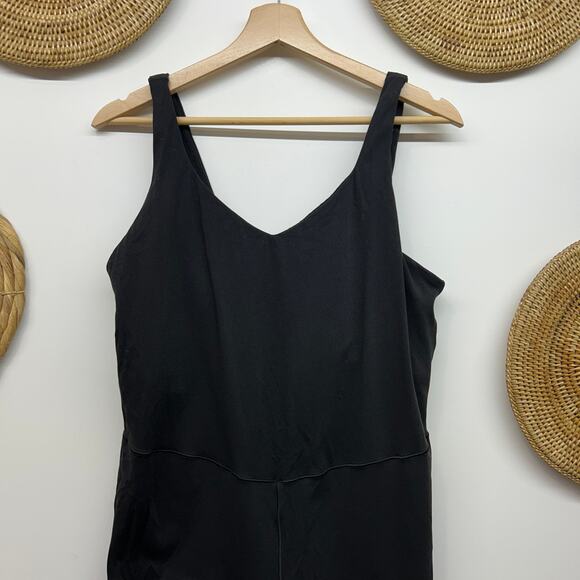 Offline by Aerie Black Romper XL Athleisure Yoga Workout Stretchy - Picture 3 of 6